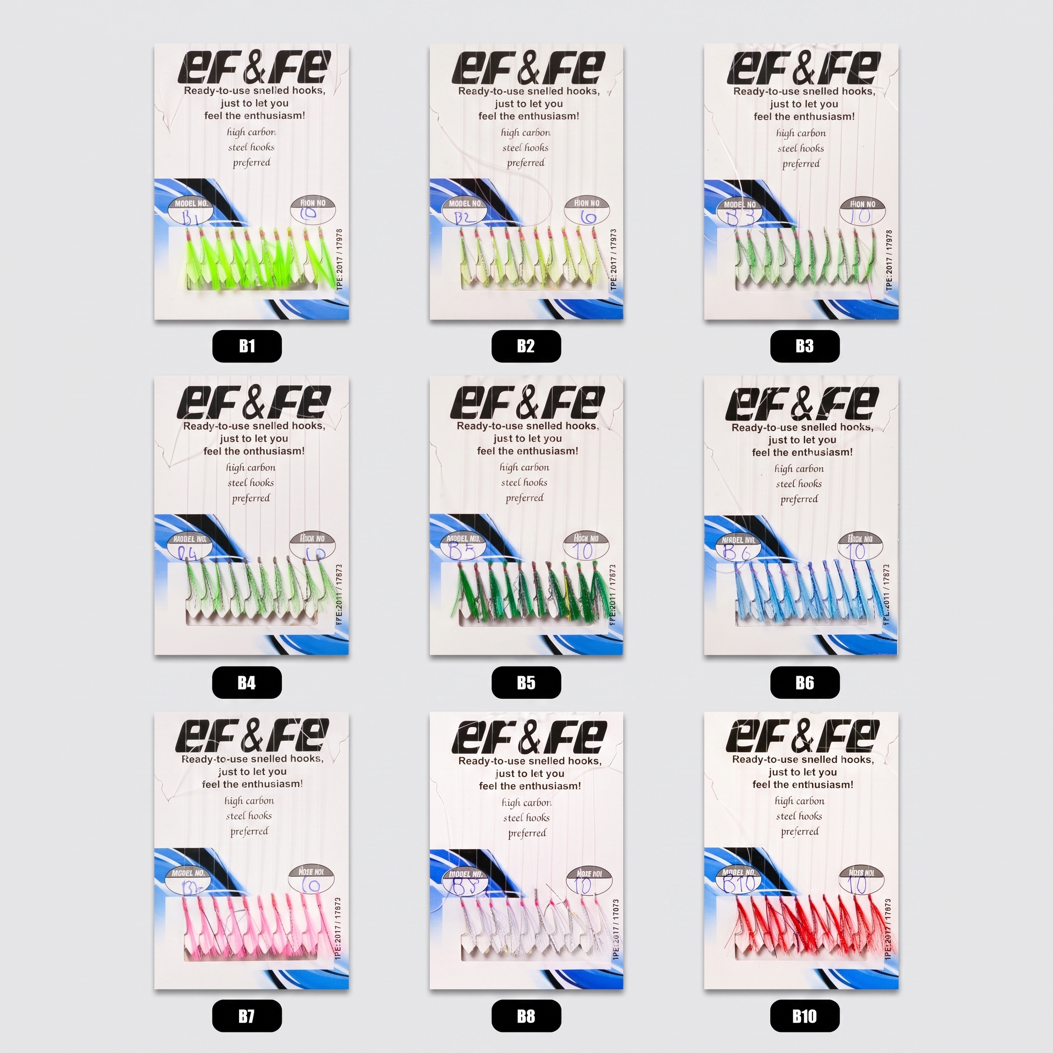 Effe 10 İğneli Mackerel Çapari Takımı