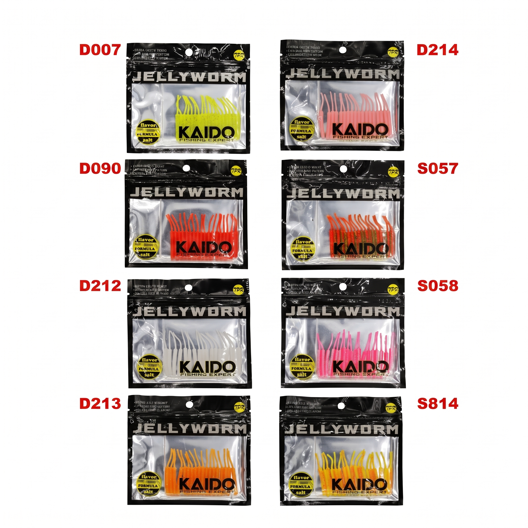 KAIDO JELLYWORM  AROMALI 0,3GR LRF SİLİKON YEM (18’Lİ PAKET)